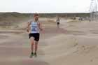 Nearing the finish of the Sand Dancer 10k, South Shields.